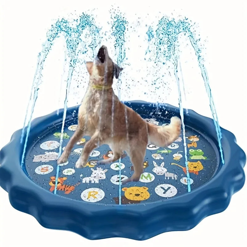 Furbytes SplashZone – Outdoor Pet Splash Pad & Bathing Pool with Spray Function