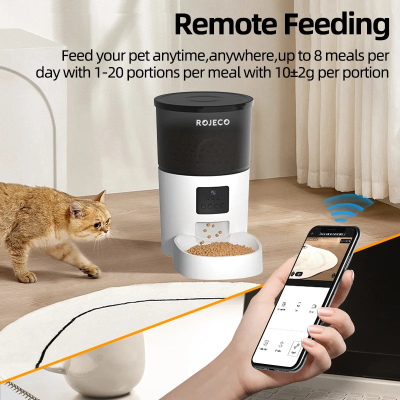 WatchFeast 3.0 – Smart Automatic Feeder with HD Camera & App Control (3L Capacity)