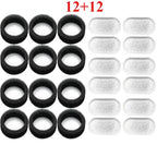 AquaShield Filter Set – Activated Carbon Replacements for Stainless Steel Pet Fountains (6 or 12 Pack)