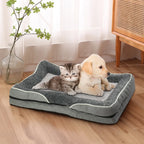OrthoRest – Anti-Slip Orthopedic Pet Bed with Pillow Support