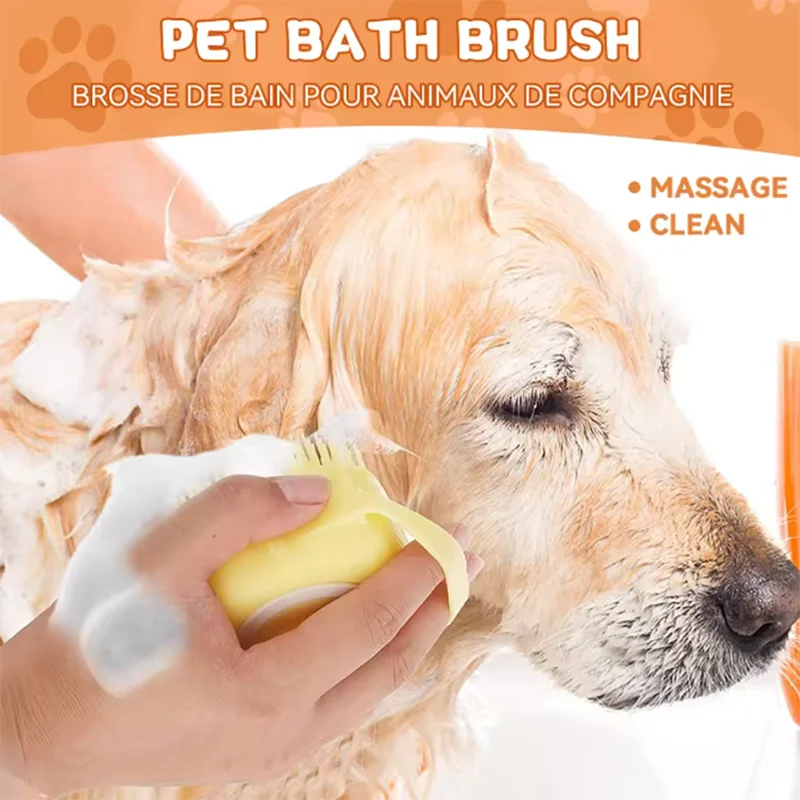ScrubPaw – Soft Silicone Bath & Massage Brush for Dogs and Cats
