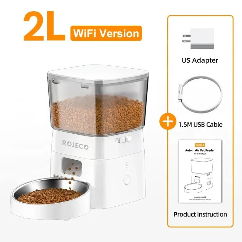 SmartMeal 2.0 – WiFi Automatic Pet Feeder with App Control (2L Capacity)