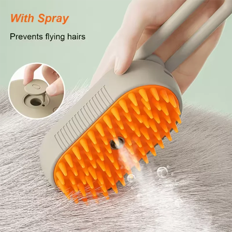 GroomFlow 3-in-1 – Spray, Massage & Deshedding Brush for Cats and Dogs