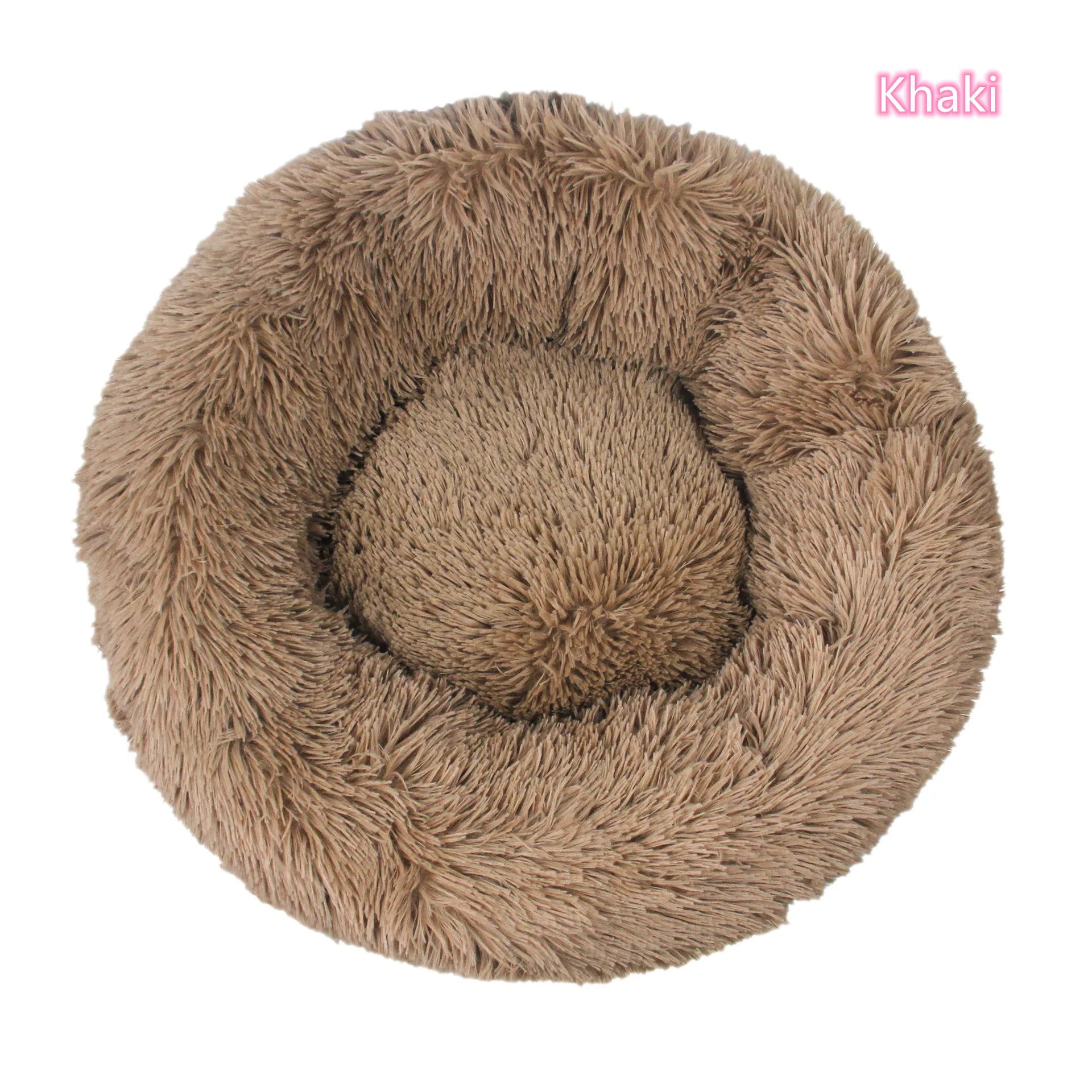 Donut Bed for Cats & Dogs - Ultra-Soft and Calming