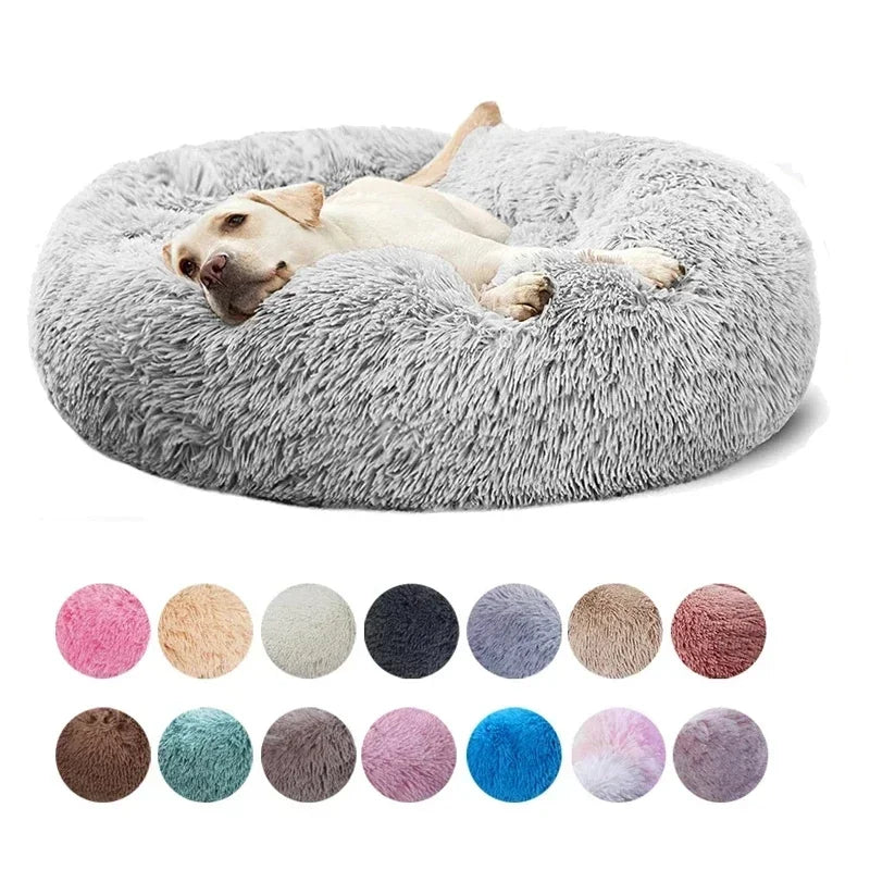 Donut Bed for Cats & Dogs - Ultra-Soft and Calming