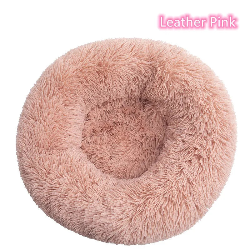 Donut Bed for Cats & Dogs - Ultra-Soft and Calming