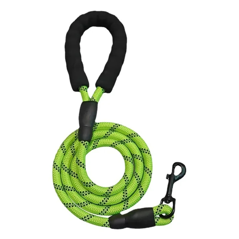 Heavy-Duty Reflective Rope Leash - Strong Dog Leash