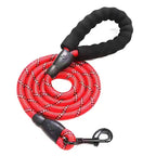 Heavy-Duty Reflective Rope Leash - Strong Dog Leash