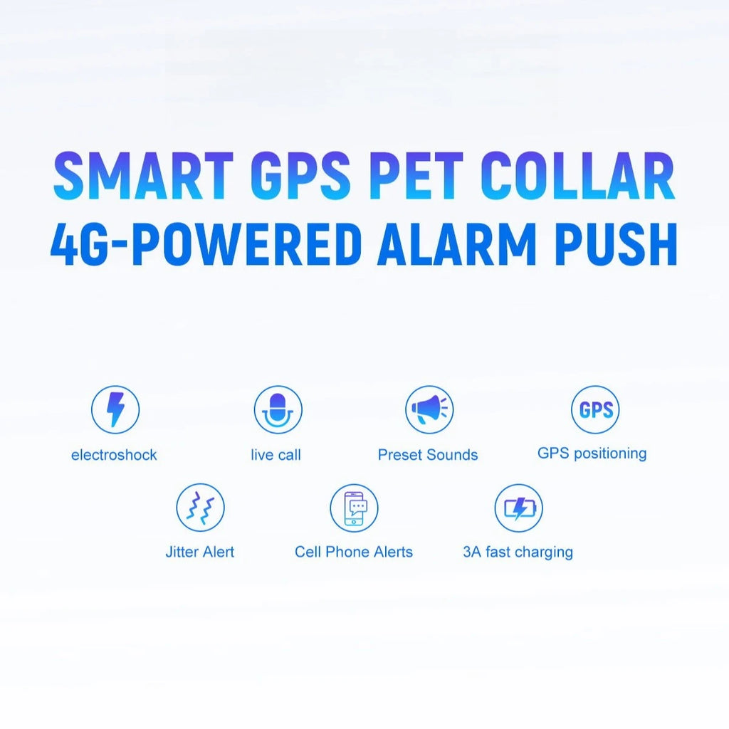 VisionTrack Pro – Smart GPS Pet Collar with 4K Camera & Health Monitoring