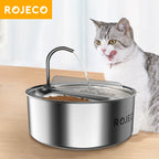 FeedStream Duo – 2-in-1 Stainless Steel Feeder & Water Fountain for Cats and Dogs