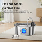 Rojeco HydroSense 3.2L – Smart Stainless Steel Pet Fountain