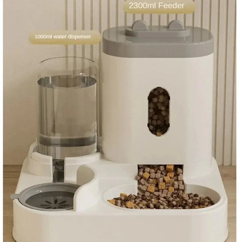 AutoFeast Duo – Large Automatic Pet Feeder & Water Dispenser (Non-Electric)