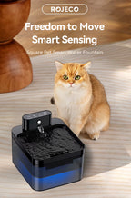 FlowSense 2.6 – Smart Wireless Pet Fountain with Infrared Sensor (2600mAh)