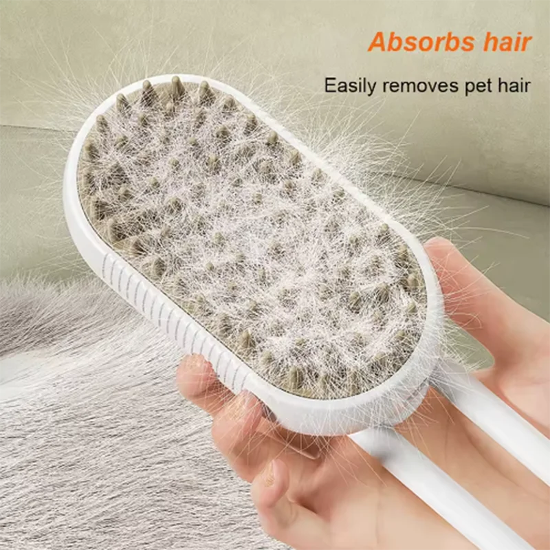 GroomFlow 3-in-1 – Spray, Massage & Deshedding Brush for Cats and Dogs